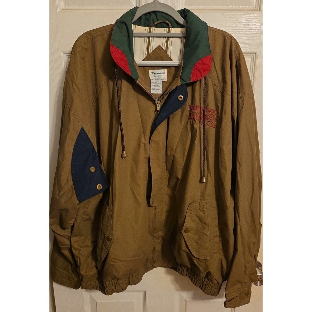 Vntg Winner Mate Sportswear Jacket Oklahoma Highway Patrol XXXL